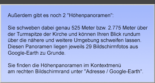 Hinweis auf verf gbare H henpanoramen